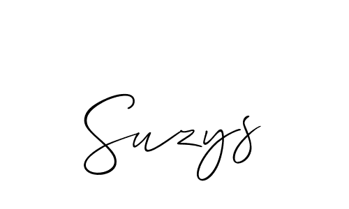 Design your own signature with our free online signature maker. With this signature software, you can create a handwritten (Allison_Script) signature for name Suzys. Suzys signature style 2 images and pictures png