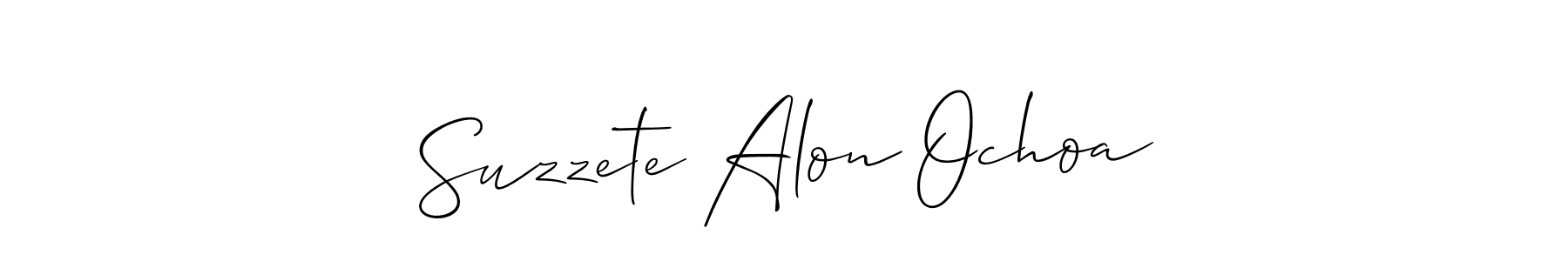 Best and Professional Signature Style for Suzzete Alon Ochoa. Allison_Script Best Signature Style Collection. Suzzete Alon Ochoa signature style 2 images and pictures png