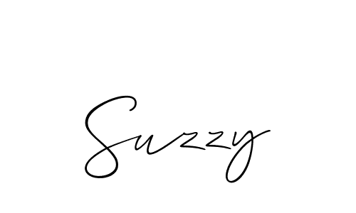 Design your own signature with our free online signature maker. With this signature software, you can create a handwritten (Allison_Script) signature for name Suzzy. Suzzy signature style 2 images and pictures png