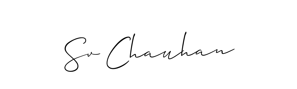 Once you've used our free online signature maker to create your best signature Allison_Script style, it's time to enjoy all of the benefits that Sv Chauhan name signing documents. Sv Chauhan signature style 2 images and pictures png