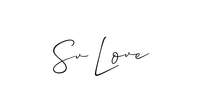 Make a beautiful signature design for name Sv Love. Use this online signature maker to create a handwritten signature for free. Sv Love signature style 2 images and pictures png