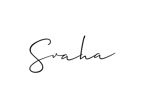 Make a beautiful signature design for name Svaha. Use this online signature maker to create a handwritten signature for free. Svaha signature style 2 images and pictures png