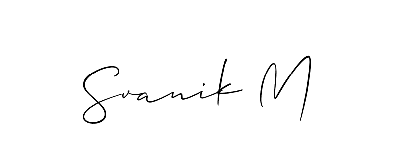 Check out images of Autograph of Svanik M name. Actor Svanik M Signature Style. Allison_Script is a professional sign style online. Svanik M signature style 2 images and pictures png