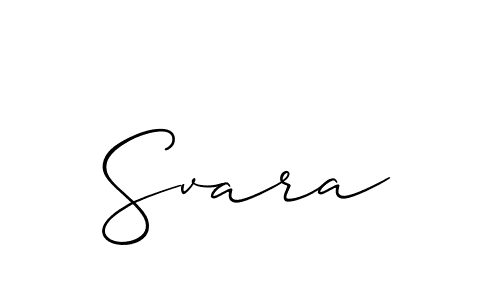 Svara stylish signature style. Best Handwritten Sign (Allison_Script) for my name. Handwritten Signature Collection Ideas for my name Svara. Svara signature style 2 images and pictures png