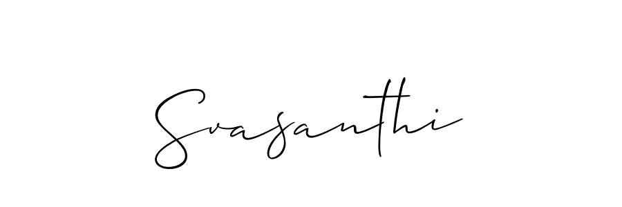 Make a beautiful signature design for name Svasanthi. Use this online signature maker to create a handwritten signature for free. Svasanthi signature style 2 images and pictures png