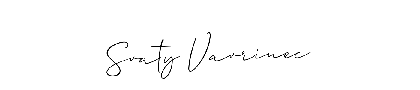 You should practise on your own different ways (Allison_Script) to write your name (Svaty Vavrinec) in signature. don't let someone else do it for you. Svaty Vavrinec signature style 2 images and pictures png