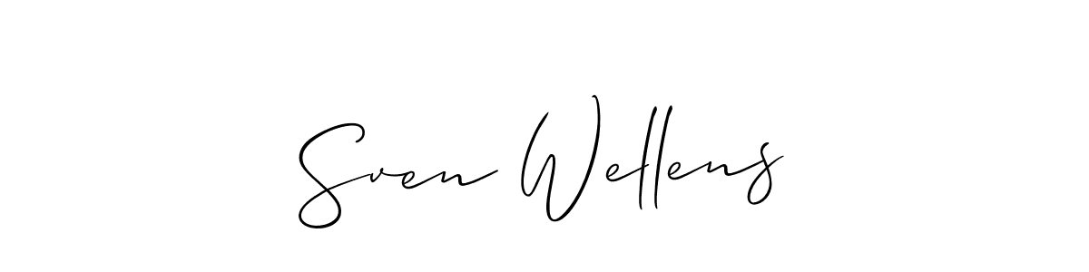 How to make Sven Wellens signature? Allison_Script is a professional autograph style. Create handwritten signature for Sven Wellens name. Sven Wellens signature style 2 images and pictures png