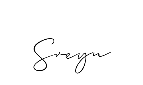 How to make Sveyn name signature. Use Allison_Script style for creating short signs online. This is the latest handwritten sign. Sveyn signature style 2 images and pictures png