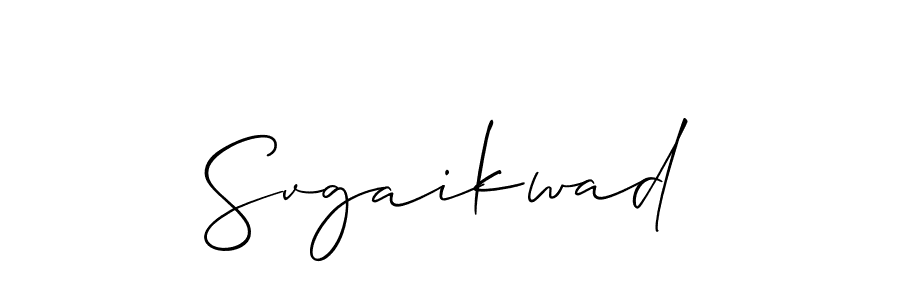 How to make Svgaikwad name signature. Use Allison_Script style for creating short signs online. This is the latest handwritten sign. Svgaikwad signature style 2 images and pictures png