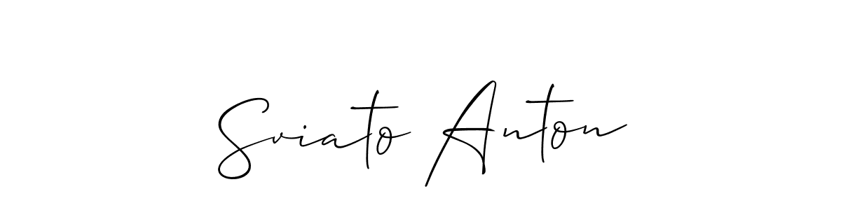 Here are the top 10 professional signature styles for the name Sviato Anton. These are the best autograph styles you can use for your name. Sviato Anton signature style 2 images and pictures png