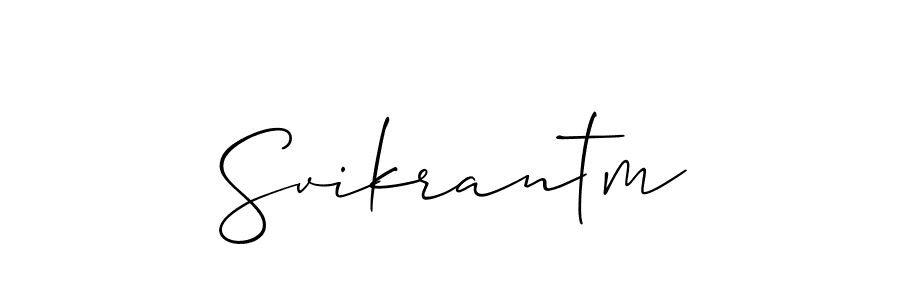 Once you've used our free online signature maker to create your best signature Allison_Script style, it's time to enjoy all of the benefits that Svikrantm name signing documents. Svikrantm signature style 2 images and pictures png