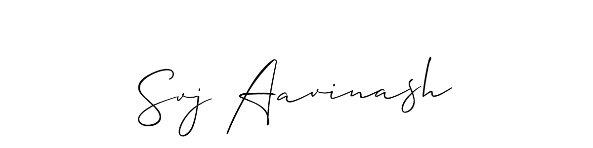 Make a beautiful signature design for name Svj Aavinash. Use this online signature maker to create a handwritten signature for free. Svj Aavinash signature style 2 images and pictures png