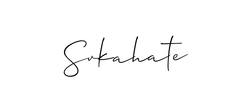 Also You can easily find your signature by using the search form. We will create Svkahate name handwritten signature images for you free of cost using Allison_Script sign style. Svkahate signature style 2 images and pictures png