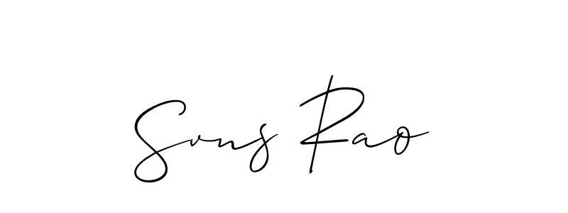 You can use this online signature creator to create a handwritten signature for the name Svns Rao. This is the best online autograph maker. Svns Rao signature style 2 images and pictures png