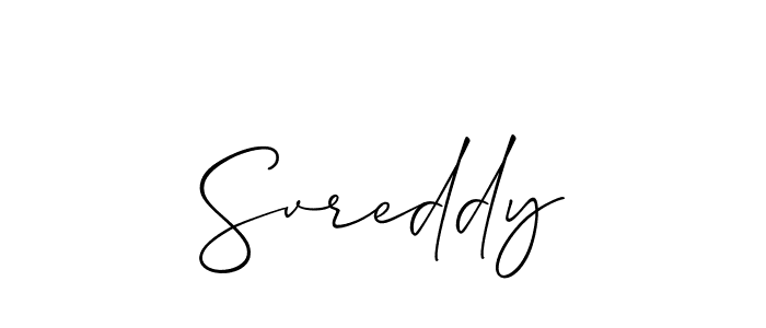 Make a beautiful signature design for name Svreddy. With this signature (Allison_Script) style, you can create a handwritten signature for free. Svreddy signature style 2 images and pictures png