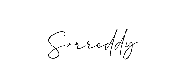 How to make Svrreddy signature? Allison_Script is a professional autograph style. Create handwritten signature for Svrreddy name. Svrreddy signature style 2 images and pictures png