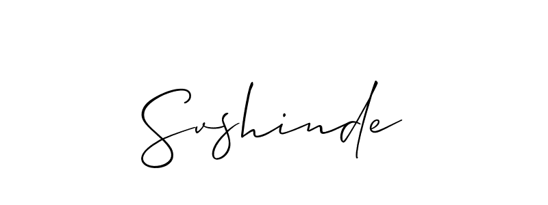 How to Draw Svshinde signature style? Allison_Script is a latest design signature styles for name Svshinde. Svshinde signature style 2 images and pictures png