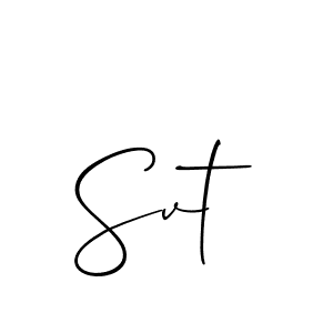 Create a beautiful signature design for name Svt. With this signature (Allison_Script) fonts, you can make a handwritten signature for free. Svt signature style 2 images and pictures png