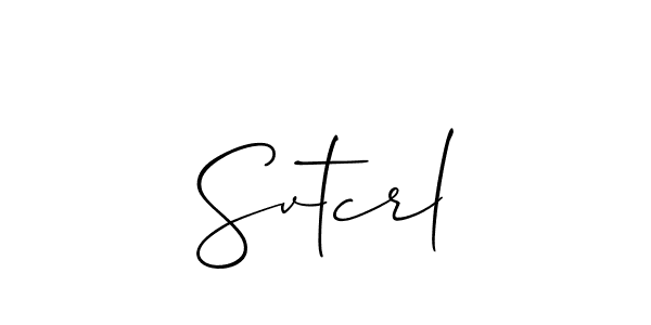 if you are searching for the best signature style for your name Svtcrl. so please give up your signature search. here we have designed multiple signature styles  using Allison_Script. Svtcrl signature style 2 images and pictures png
