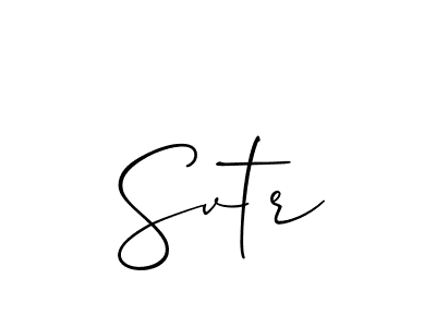 How to make Svtr signature? Allison_Script is a professional autograph style. Create handwritten signature for Svtr name. Svtr signature style 2 images and pictures png