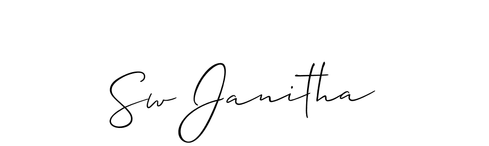 Best and Professional Signature Style for Sw Janitha. Allison_Script Best Signature Style Collection. Sw Janitha signature style 2 images and pictures png