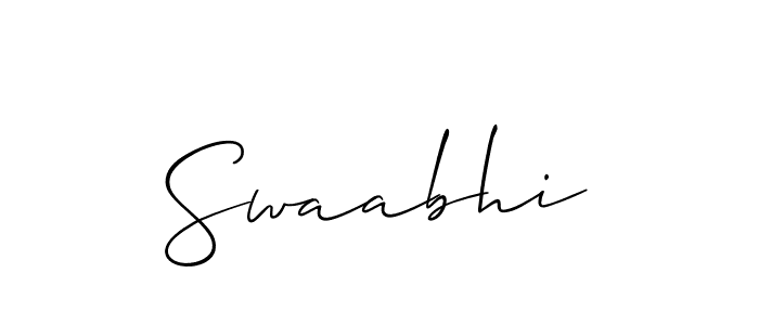 Make a short Swaabhi signature style. Manage your documents anywhere anytime using Allison_Script. Create and add eSignatures, submit forms, share and send files easily. Swaabhi signature style 2 images and pictures png