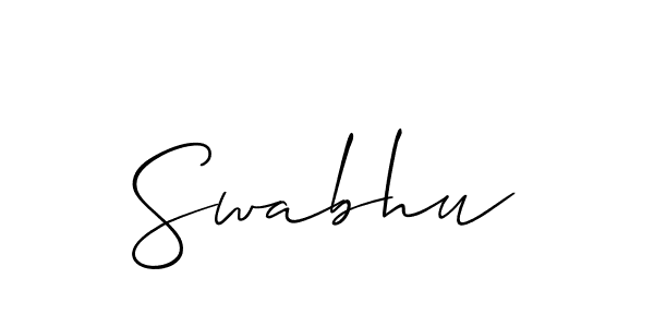 Once you've used our free online signature maker to create your best signature Allison_Script style, it's time to enjoy all of the benefits that Swabhu name signing documents. Swabhu signature style 2 images and pictures png