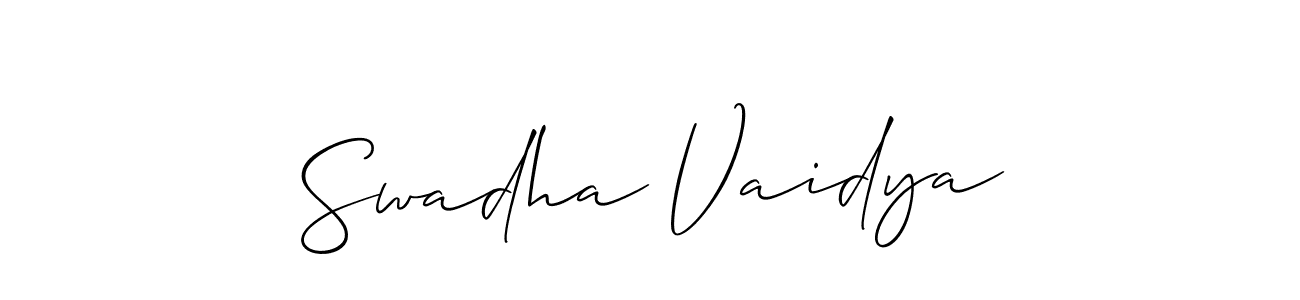 This is the best signature style for the Swadha Vaidya name. Also you like these signature font (Allison_Script). Mix name signature. Swadha Vaidya signature style 2 images and pictures png