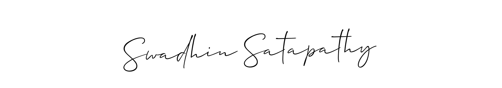 You can use this online signature creator to create a handwritten signature for the name Swadhin Satapathy. This is the best online autograph maker. Swadhin Satapathy signature style 2 images and pictures png