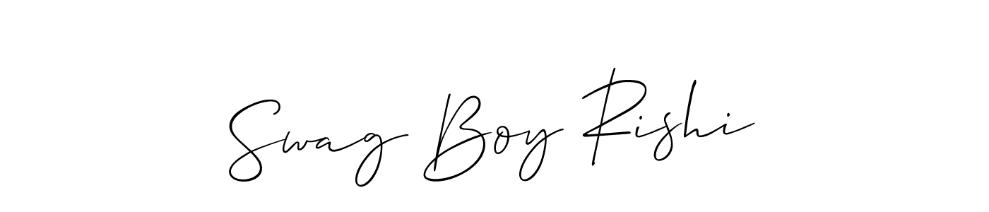 Make a beautiful signature design for name Swag Boy Rishi. Use this online signature maker to create a handwritten signature for free. Swag Boy Rishi signature style 2 images and pictures png