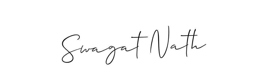 This is the best signature style for the Swagat Nath name. Also you like these signature font (Allison_Script). Mix name signature. Swagat Nath signature style 2 images and pictures png