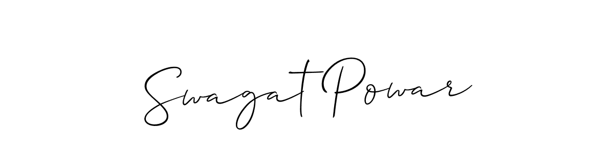 Swagat Powar stylish signature style. Best Handwritten Sign (Allison_Script) for my name. Handwritten Signature Collection Ideas for my name Swagat Powar. Swagat Powar signature style 2 images and pictures png