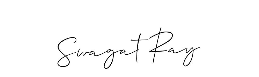 Swagat Ray stylish signature style. Best Handwritten Sign (Allison_Script) for my name. Handwritten Signature Collection Ideas for my name Swagat Ray. Swagat Ray signature style 2 images and pictures png