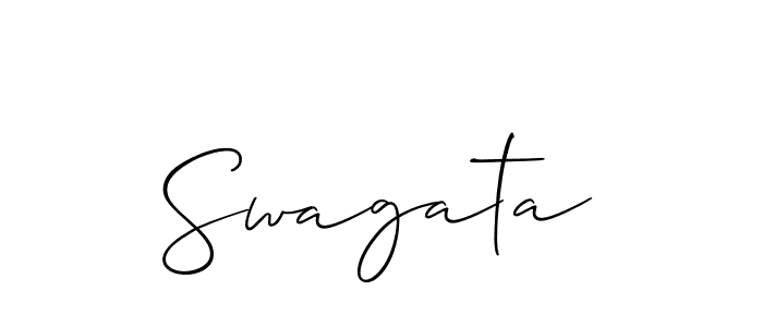 Make a beautiful signature design for name Swagata. Use this online signature maker to create a handwritten signature for free. Swagata signature style 2 images and pictures png