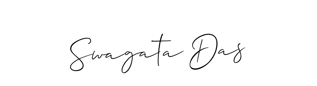 How to make Swagata Das name signature. Use Allison_Script style for creating short signs online. This is the latest handwritten sign. Swagata Das signature style 2 images and pictures png