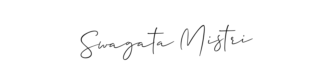 It looks lik you need a new signature style for name Swagata Mistri. Design unique handwritten (Allison_Script) signature with our free signature maker in just a few clicks. Swagata Mistri signature style 2 images and pictures png