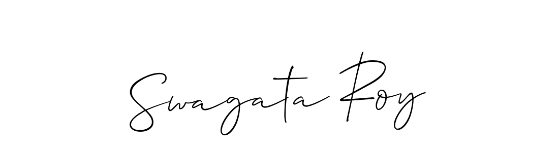Create a beautiful signature design for name Swagata Roy. With this signature (Allison_Script) fonts, you can make a handwritten signature for free. Swagata Roy signature style 2 images and pictures png