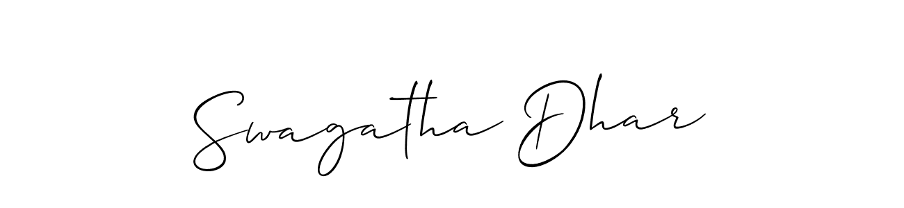 Once you've used our free online signature maker to create your best signature Allison_Script style, it's time to enjoy all of the benefits that Swagatha Dhar name signing documents. Swagatha Dhar signature style 2 images and pictures png