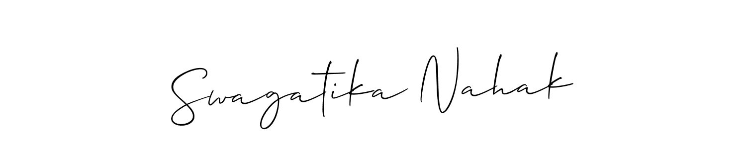 Make a beautiful signature design for name Swagatika Nahak. Use this online signature maker to create a handwritten signature for free. Swagatika Nahak signature style 2 images and pictures png