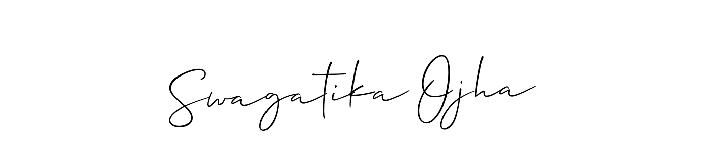 How to make Swagatika Ojha signature? Allison_Script is a professional autograph style. Create handwritten signature for Swagatika Ojha name. Swagatika Ojha signature style 2 images and pictures png