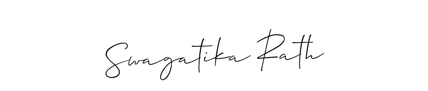 Similarly Allison_Script is the best handwritten signature design. Signature creator online .You can use it as an online autograph creator for name Swagatika Rath. Swagatika Rath signature style 2 images and pictures png