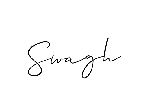 if you are searching for the best signature style for your name Swagh. so please give up your signature search. here we have designed multiple signature styles  using Allison_Script. Swagh signature style 2 images and pictures png