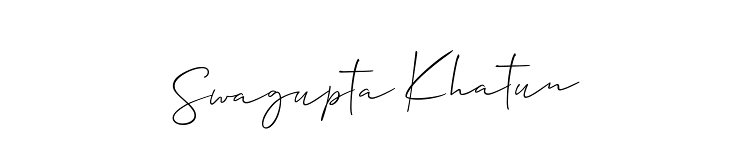 You can use this online signature creator to create a handwritten signature for the name Swagupta Khatun. This is the best online autograph maker. Swagupta Khatun signature style 2 images and pictures png