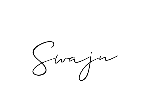 Make a beautiful signature design for name Swajn. With this signature (Allison_Script) style, you can create a handwritten signature for free. Swajn signature style 2 images and pictures png