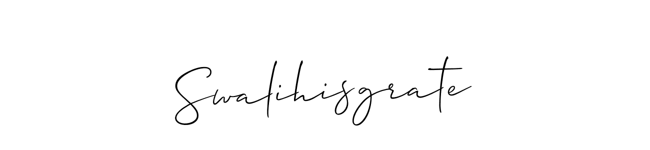 You should practise on your own different ways (Allison_Script) to write your name (Swalihisgrate) in signature. don't let someone else do it for you. Swalihisgrate signature style 2 images and pictures png