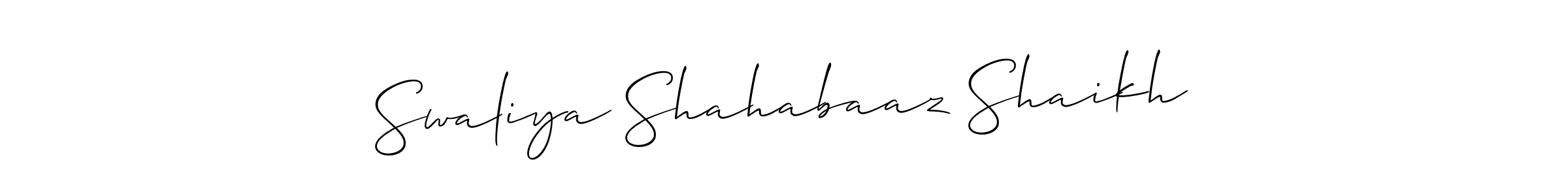 Swaliya Shahabaaz Shaikh stylish signature style. Best Handwritten Sign (Allison_Script) for my name. Handwritten Signature Collection Ideas for my name Swaliya Shahabaaz Shaikh. Swaliya Shahabaaz Shaikh signature style 2 images and pictures png