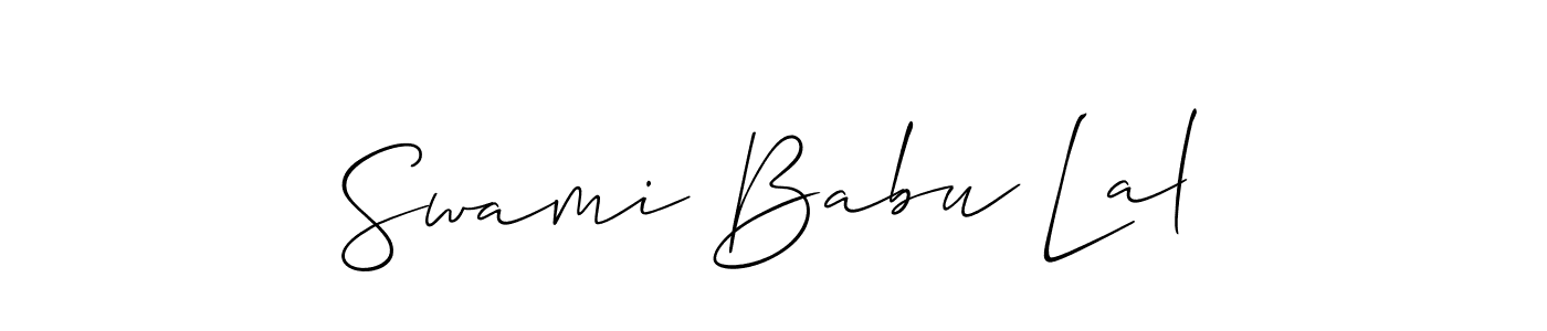 Make a short Swami Babu Lal signature style. Manage your documents anywhere anytime using Allison_Script. Create and add eSignatures, submit forms, share and send files easily. Swami Babu Lal signature style 2 images and pictures png