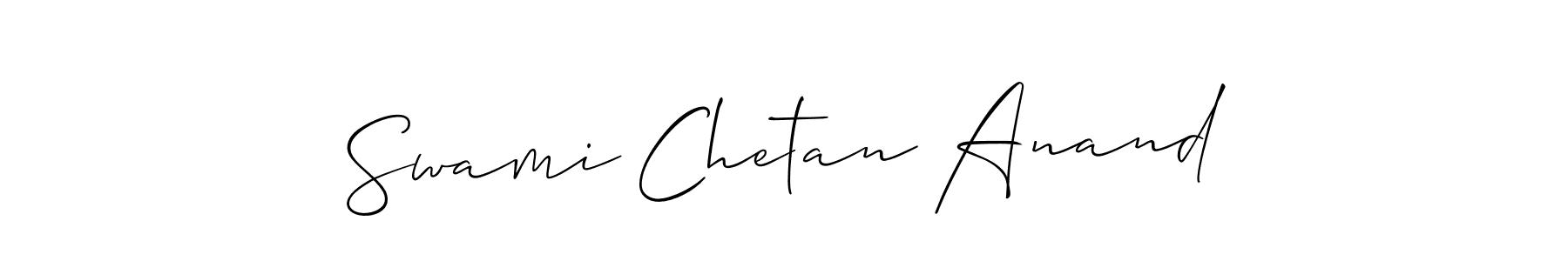 Make a short Swami Chetan Anand signature style. Manage your documents anywhere anytime using Allison_Script. Create and add eSignatures, submit forms, share and send files easily. Swami Chetan Anand signature style 2 images and pictures png