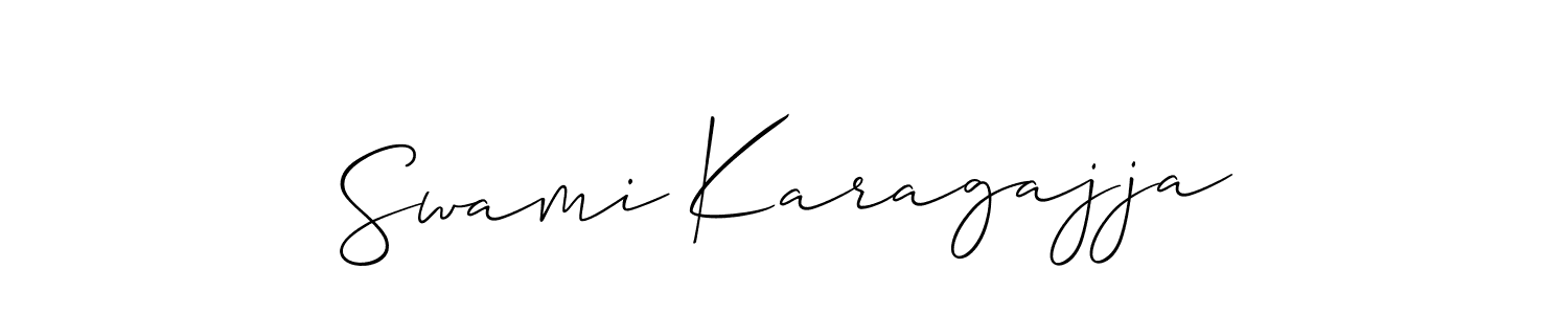 How to make Swami Karagajja signature? Allison_Script is a professional autograph style. Create handwritten signature for Swami Karagajja name. Swami Karagajja signature style 2 images and pictures png