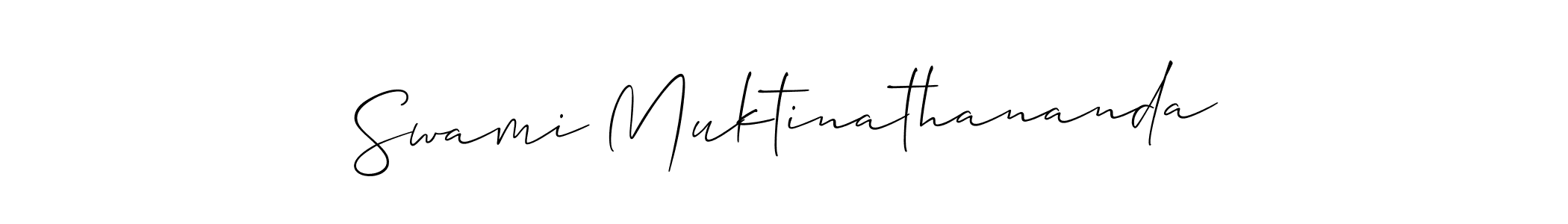 Similarly Allison_Script is the best handwritten signature design. Signature creator online .You can use it as an online autograph creator for name Swami Muktinathananda. Swami Muktinathananda signature style 2 images and pictures png